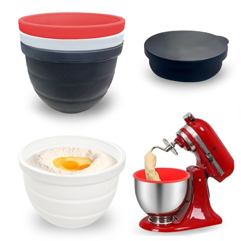 Kitchen Aid Baking Lid - 折りたたみ式シリコンボウル 蓋付き - キッチンエイド 5クォートチルトヘッドミキサー用 -