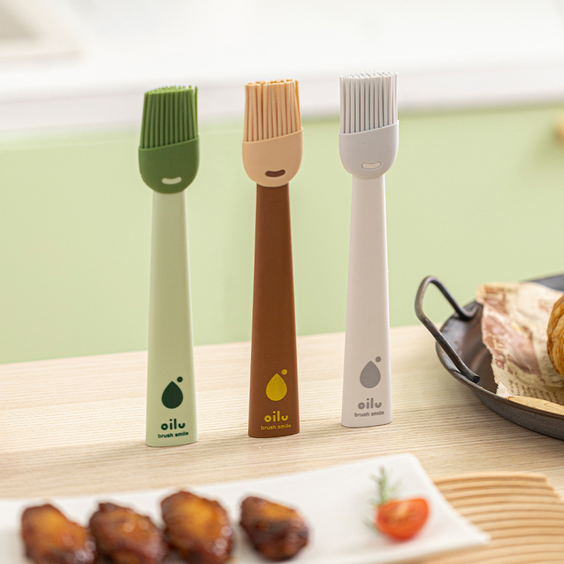 Kitchen Baking Brush - 小型シリコン製ベーキングブラシ キッチン用耐熱バーベキューブラシ 家庭用シリコンスクレーパー