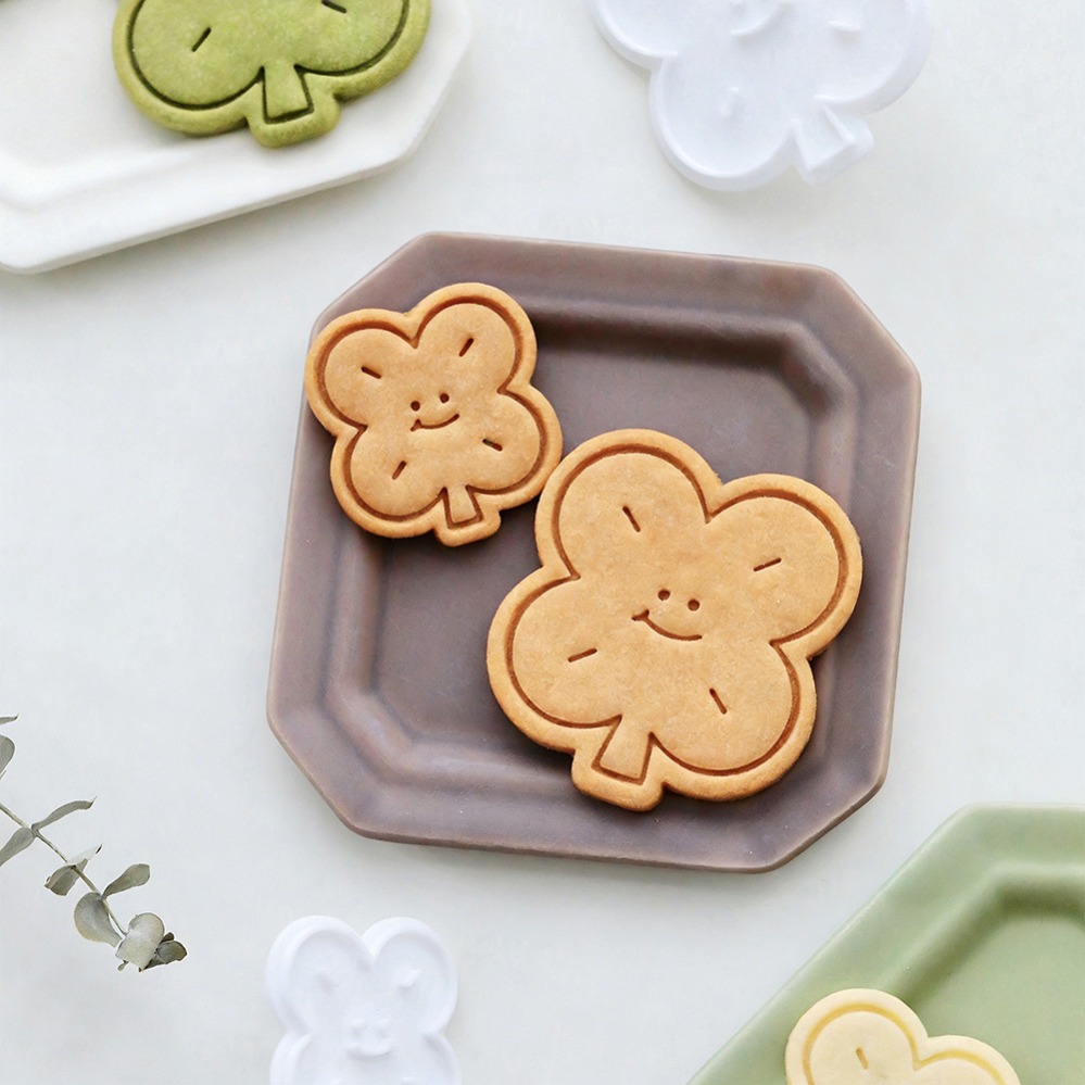 Kitchen Baking Utensil - 幸運の四つ葉のクローバー型クッキーカッター、ビスケット型、キッチンベーキング、ペストリー、製菓用品、デザートベーキング用品