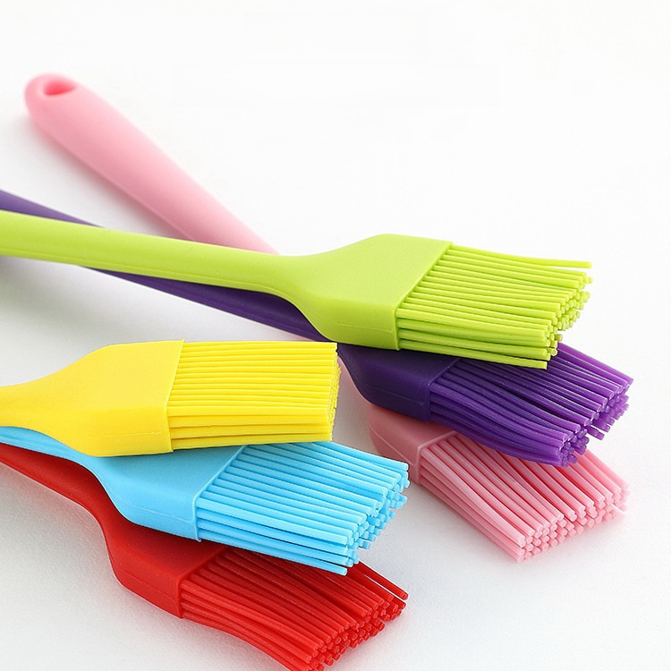 Kitchen Baking Brush - シリコン製BBQブラシ ベーキングキッチンツール オイルブラシ スウィーパー一体型 ソースフードクリーナー お手入れ簡単