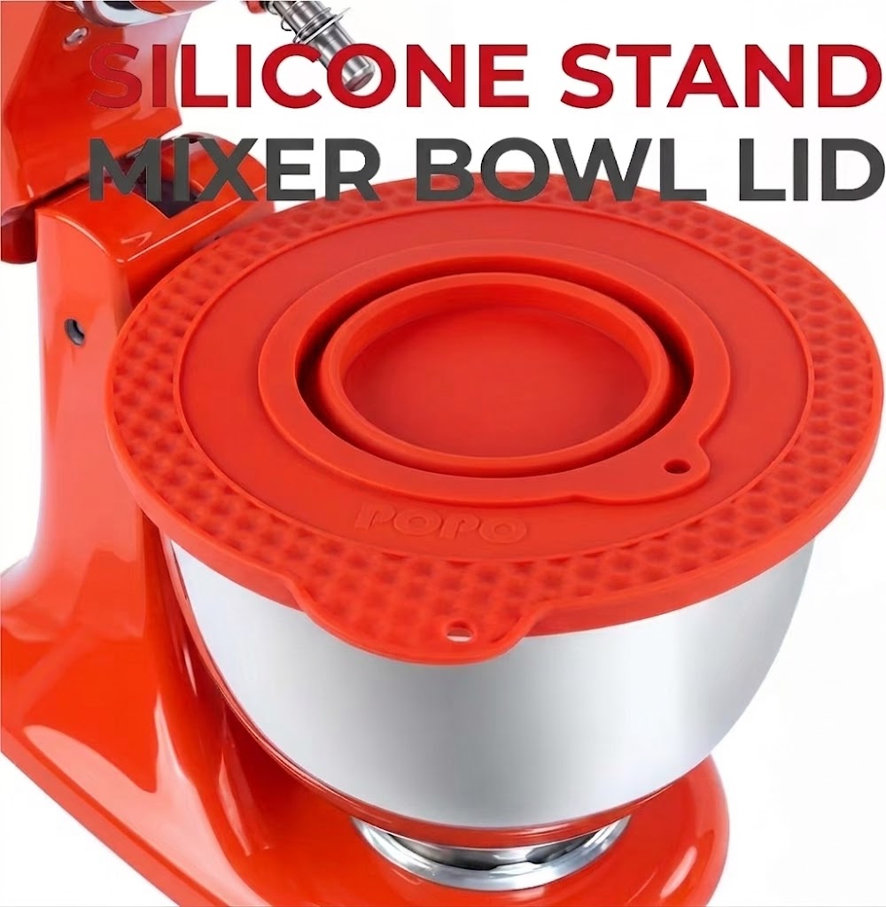 Kitchen Aid Baking Lid - 4.5–5クォート チルトヘッドスタンドミキサー シリコンボウル蓋 溢れ防止ガード キッチンエイド用 折りたたみ式小型ミキシングボウル