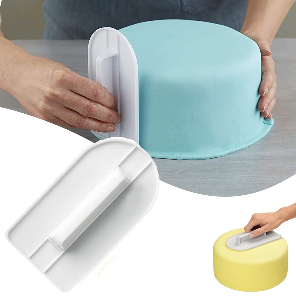 Kitchen Baking Brush - プラスチックケーキスムーサー DIY フォンダンケーキスムーサースパチュラスクレーパーポリッシャーツール金型ケーキブラシベーキングツールキッチンアクセサリー