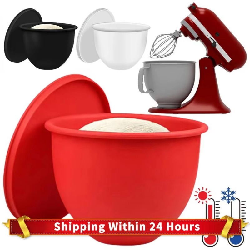 Kitchen Aid Baking Lid - キッチンエイドチルトヘッド5クォートスタンドミキサー用シリコンボウルライナー – シリコンライナーと蓋3枚 – 交換用ミキサーアクセサリー