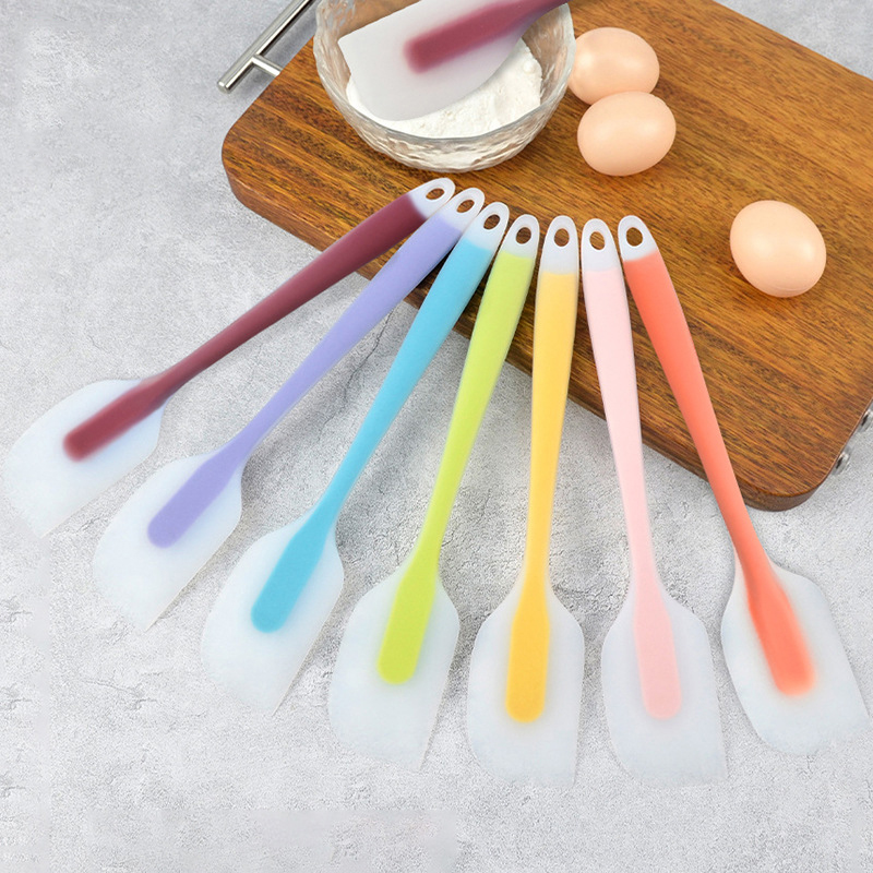 Kitchen Baking Must Haves - 2 サイズの柔軟なシリコンスクレーパー、耐熱性、焦げ付き防止、半透明のクリームミキシングスパチュラ、キッチンの必需品ガジェット