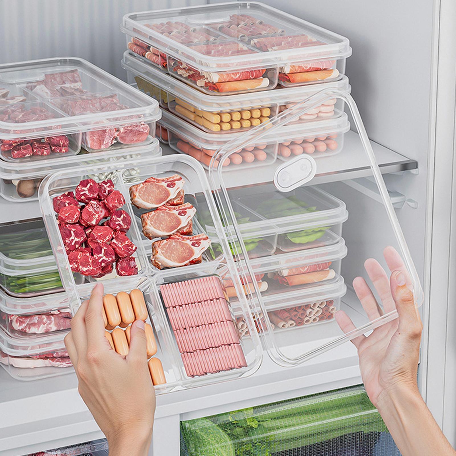 Kitchen Baking Tray Storage - 1PC 冷蔵庫収納ボックス肉野菜鮮度保持収納ボックス透明食品保存ボックスキッチンオーガナイザーボックス