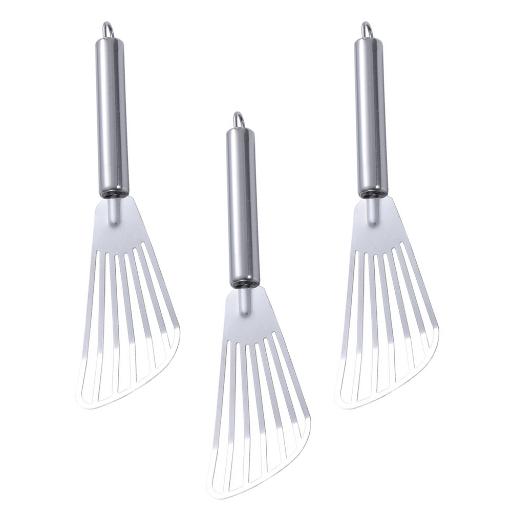 Kitchen Baking Utensil - 3 個ステンレス鋼スパチュラステーキフライ魚用スロット付きターナーキッチンツールベーキングガジェット調理器具耐熱