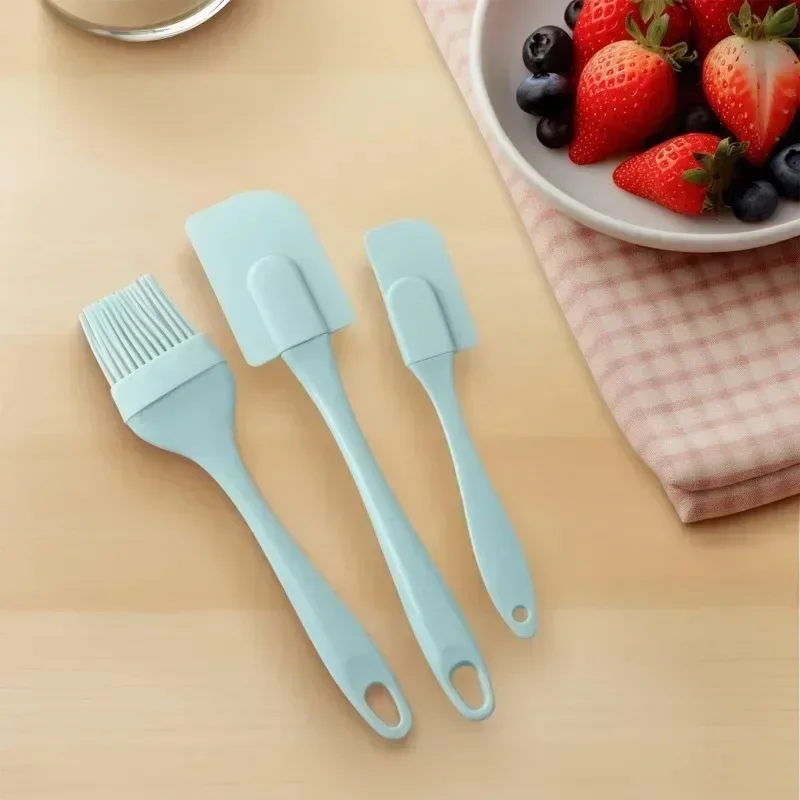 Kitchen Baking Brush - シリコンクリームスクレーパー パンケーキバタースパチュラ ミキサーオイルブラシ PPハンドル付き ケーキスパチュラ キッチンベーキング用