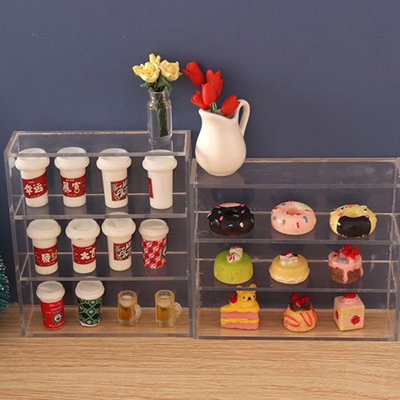 1Pc 1:12 ドールハウスミニチュア多層ラック食器棚収納 - Kitchen Queen のレビューと価格