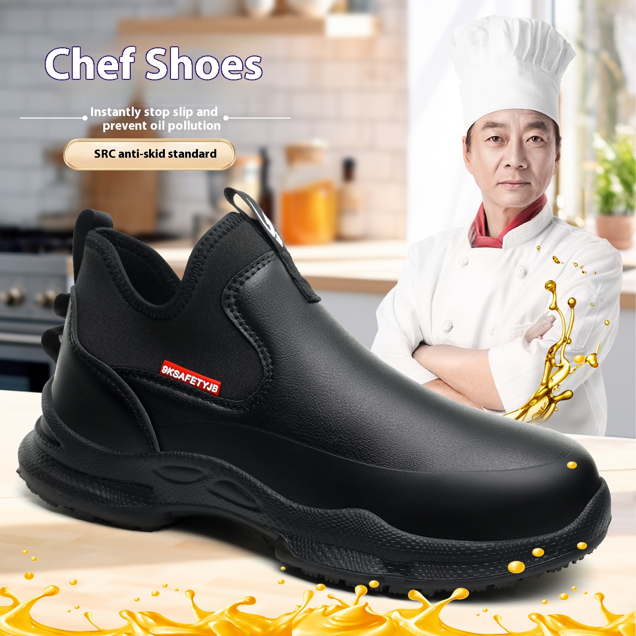 Shevalues ​​男性 Eva 下駄男性シェフシューズ - Kitchen Job のレビューと価格