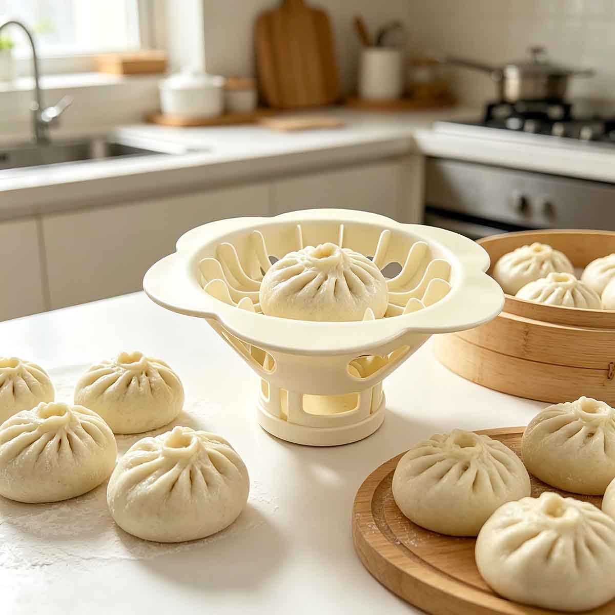 手動餃子パンメーカー器具 食品グレードABS製 クイックバオ - Kitchen Job のレビューと価格