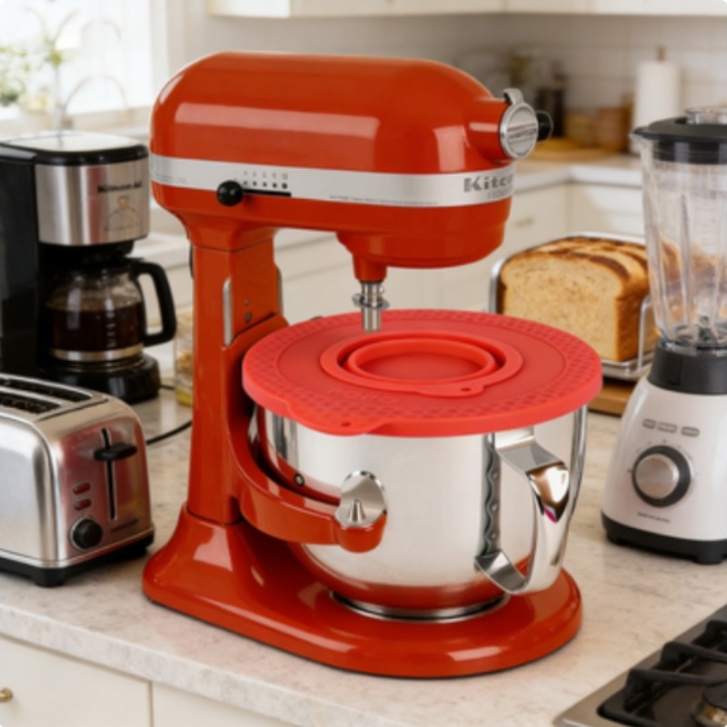 シリコン製ミキサーボウルカバー キッチンエイド4.5～5クォ - Kitchen Aid Baking Lid のレビューと価格