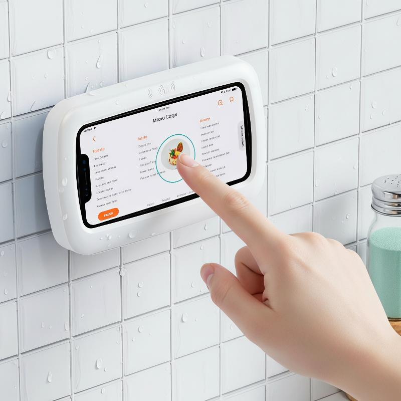 360 °   回転式防水シャワー用スマホホルダー 壁掛け式 - Kitchen Job のレビューと価格