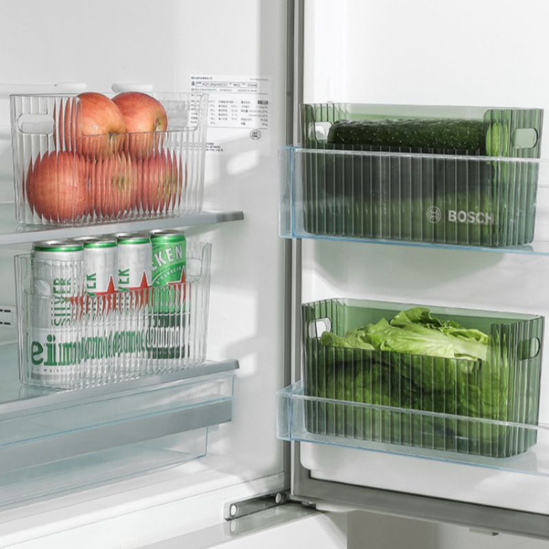 自己粘着式冷蔵庫収納ボックス大容量キッチンオーガナイザー多用 - Kitchen Baking Tray Storage のレビューと価格