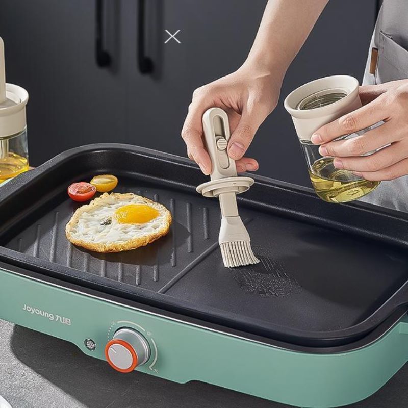 ガラス製オイルボトル 食品グレードの耐熱シリコンブラシセット - Kitchen Baking Brush のレビューと価格
