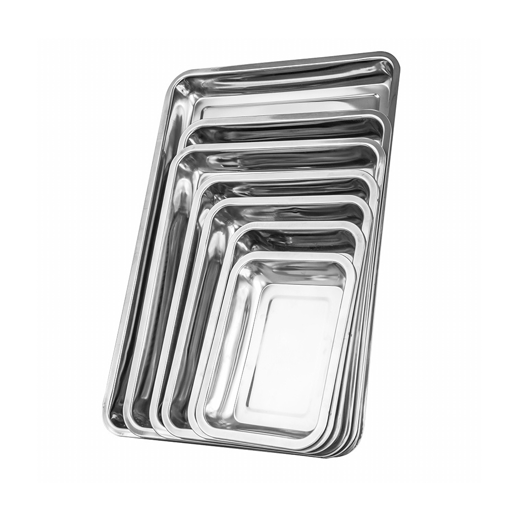 1 個ステンレス鋼食品深皿長方形フルーツ野菜トレイ収納パンケ - Kitchen Baking Pan Storage のレビューと価格