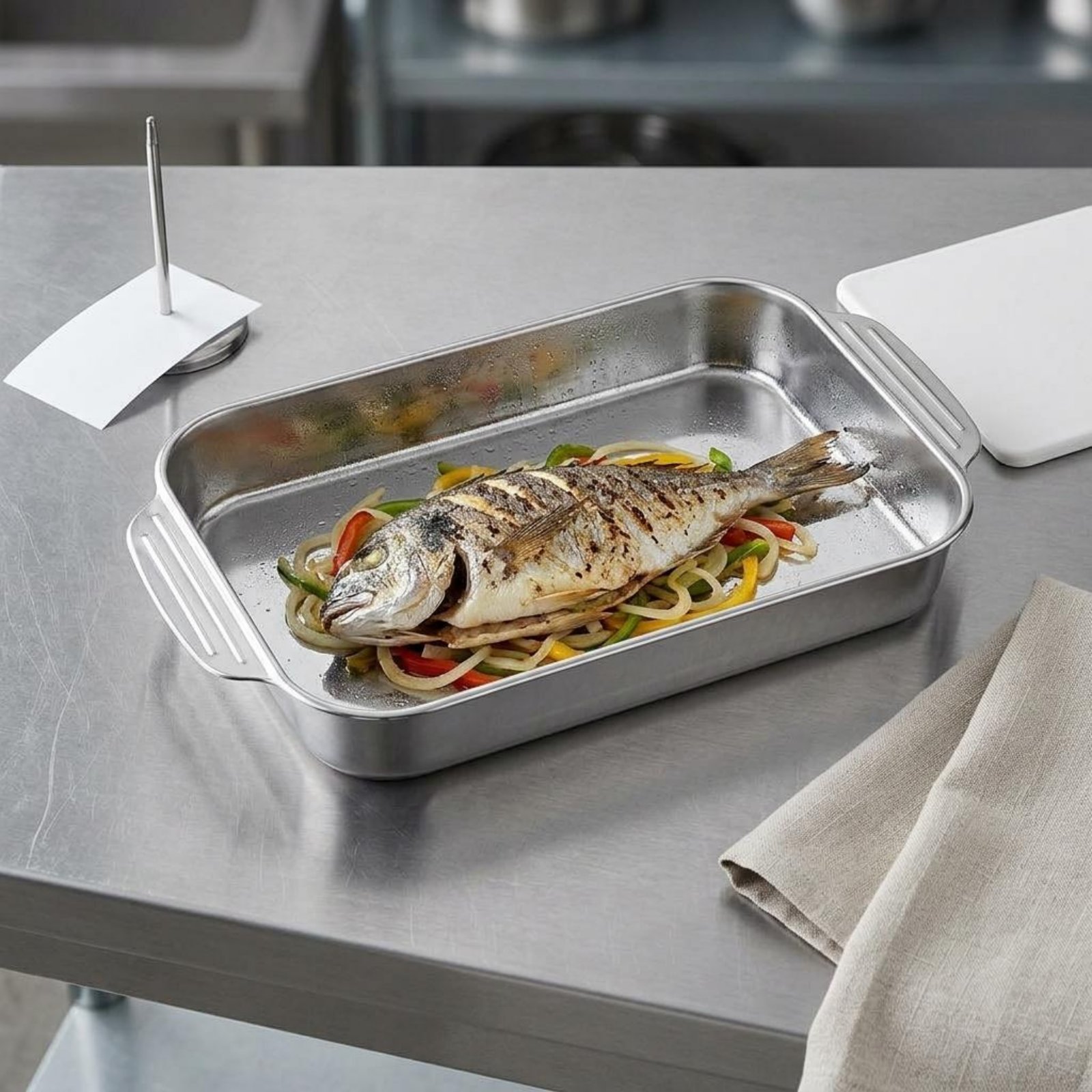 ステンレス鋼ローストパン 壁が高くなった浅型ローストパン キ - Kitchen Baking Corner のレビューと価格