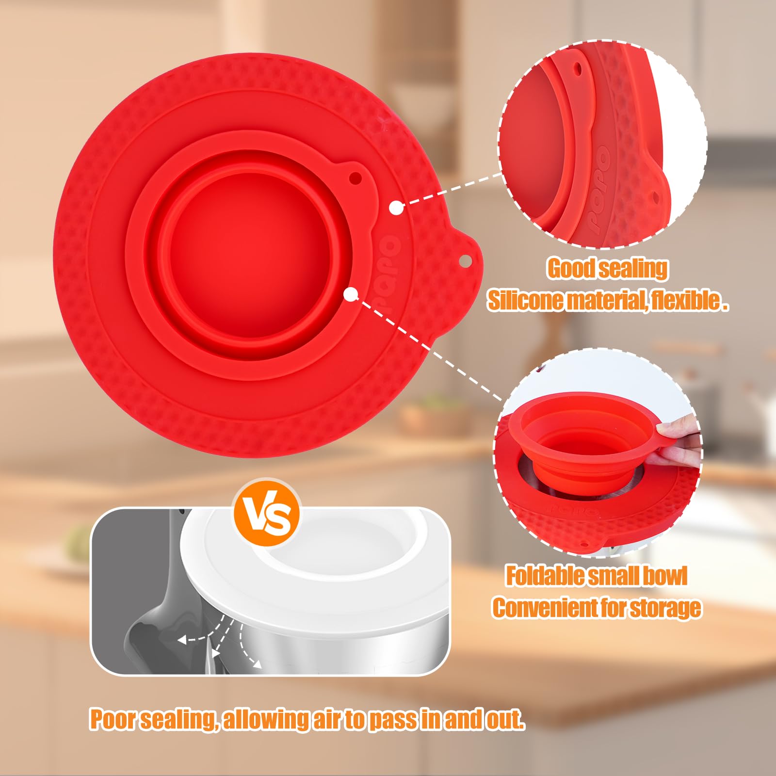 4.5～5クォート チルトヘッドスタンドシリコンミキサーボウ - Kitchen Aid Baking Lid のレビューと価格