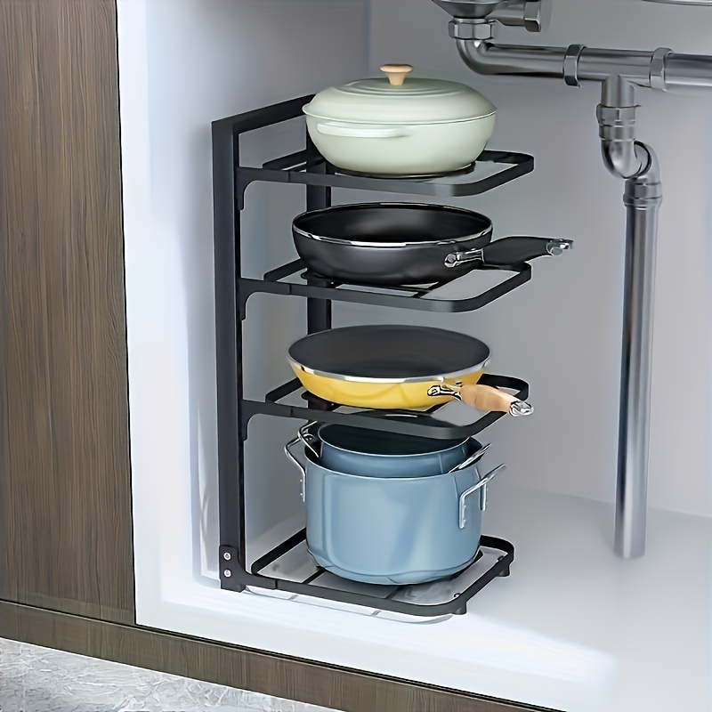 調節可能な鍋ラックオーガナイザー、キッチンステンレス鋼鍋収納 - Kitchen Baking Pan Organizer のレビューと価格