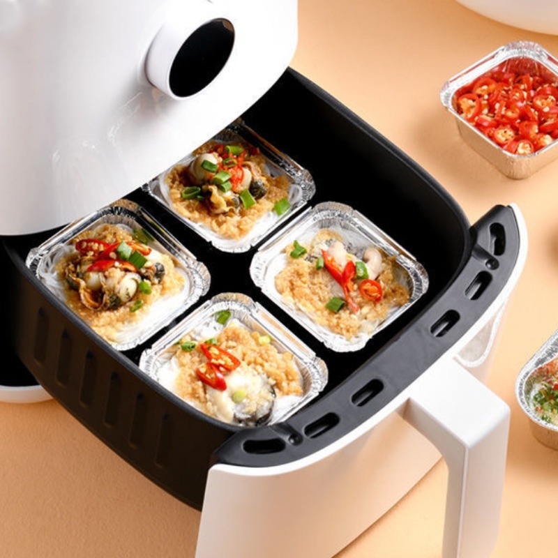 20/40個入り 使い捨てアルミホイルトレイ 食品保存容器  - Kitchen Baking Pan Storage のレビューと価格