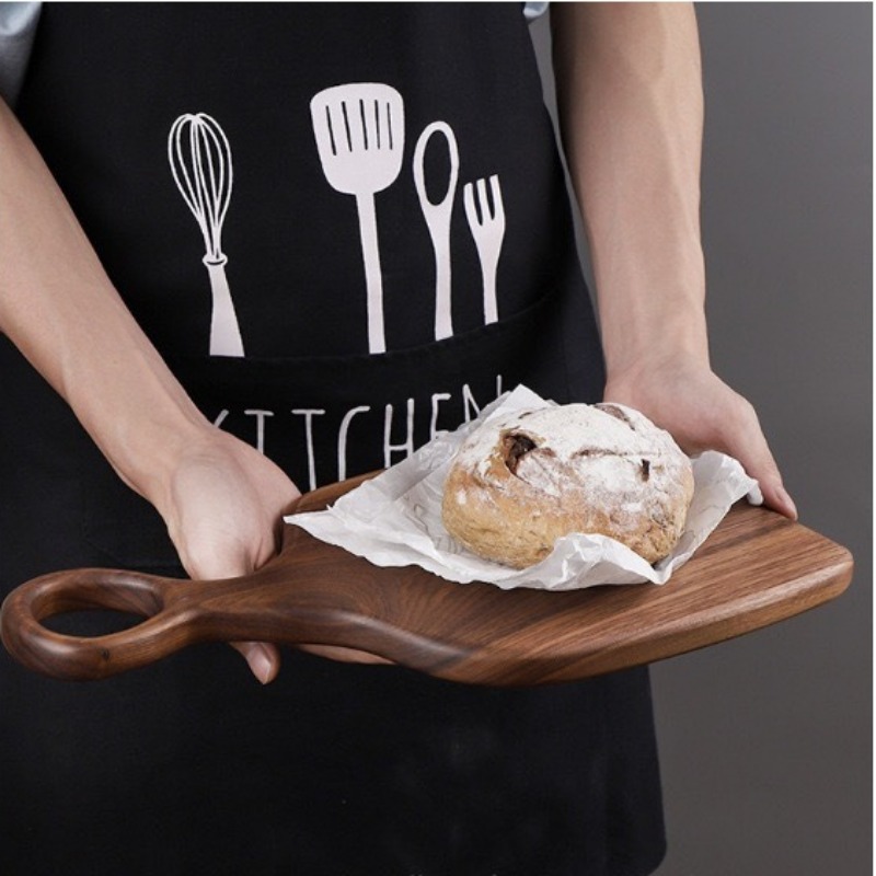 ブラックウォールナット固体まな板木製トレイピザボードまな板キ - Kitchen With Baking Area のレビューと価格