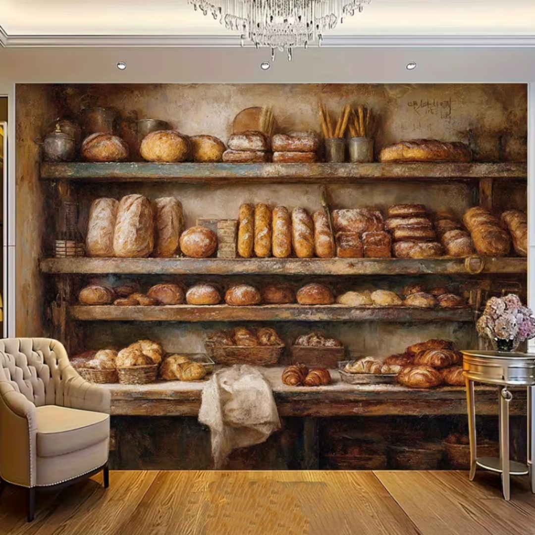 パン作り食品テーマパーティーデコレーションバナーカントリース - Kitchen Baking Background のレビューと価格