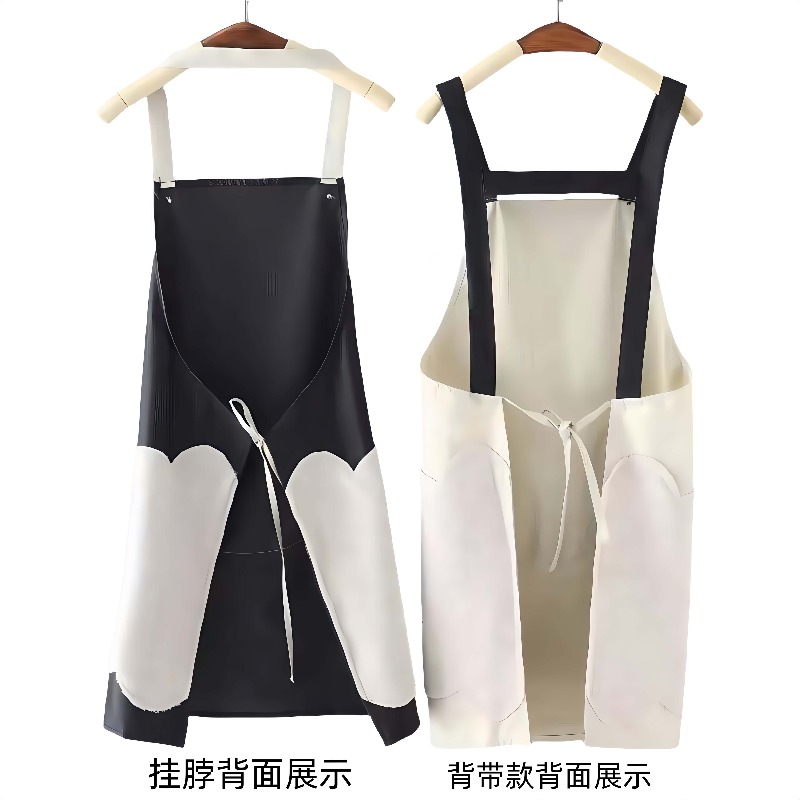 新しい防水耐油 PVC エプロンキッチン調理用、かわいいノー - Kitchen Job のレビューと価格
