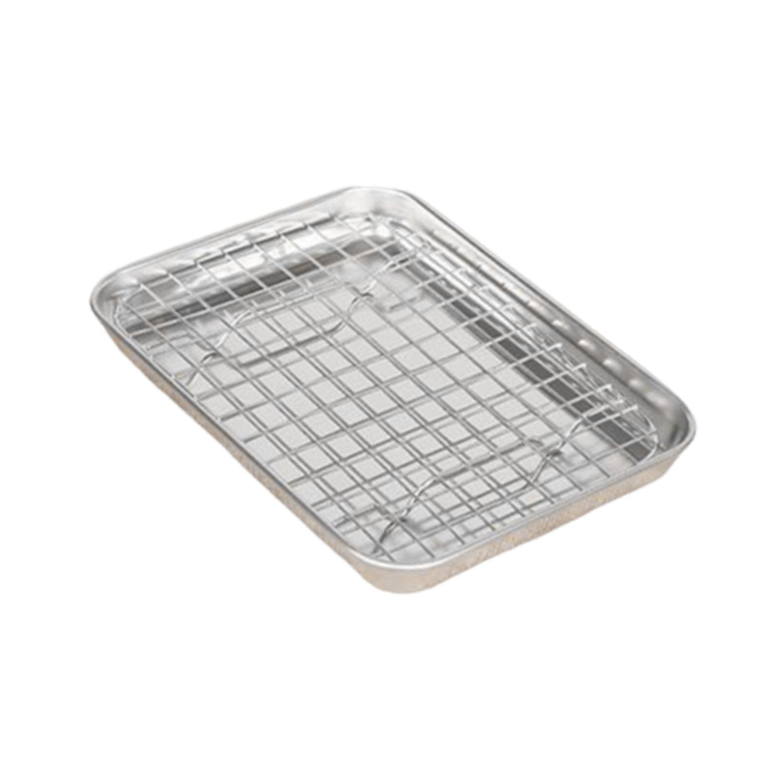 ステンレス製ベーキングシート ラック付き 多用途ベーキングパ - Kitchen Baking Pan Storage のレビューと価格