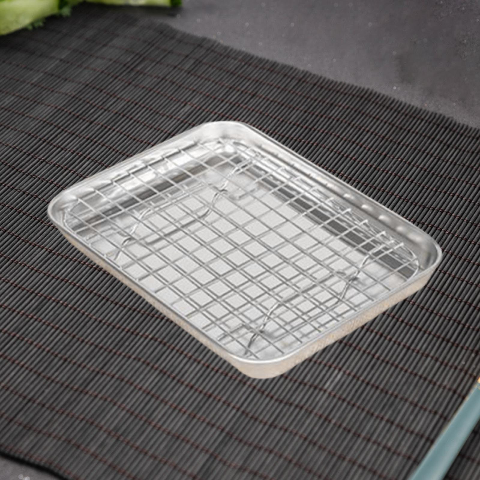 ステンレス製ベーキングシート ラック付き 多用途ベーキングパ - Kitchen Baking Pan Storage のレビューと価格