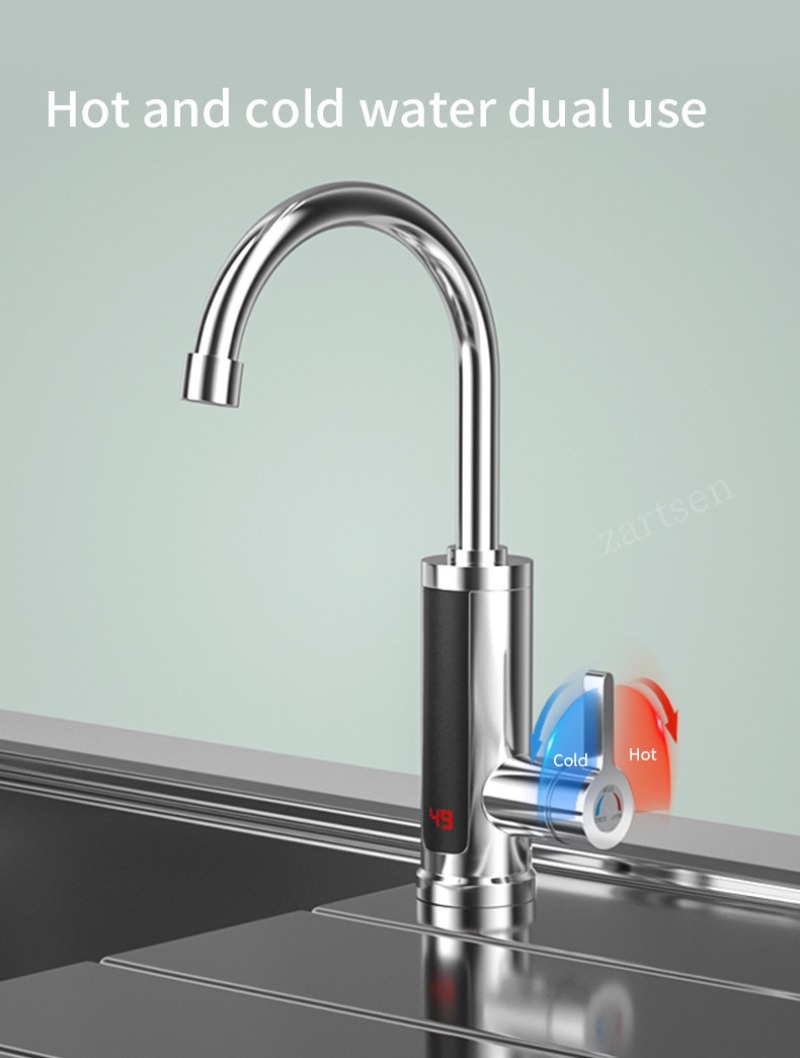 キッチン蛇口電気タップキッチンタップ瞬間湯沸かし器加熱可能  - Kitchen Job のレビューと価格