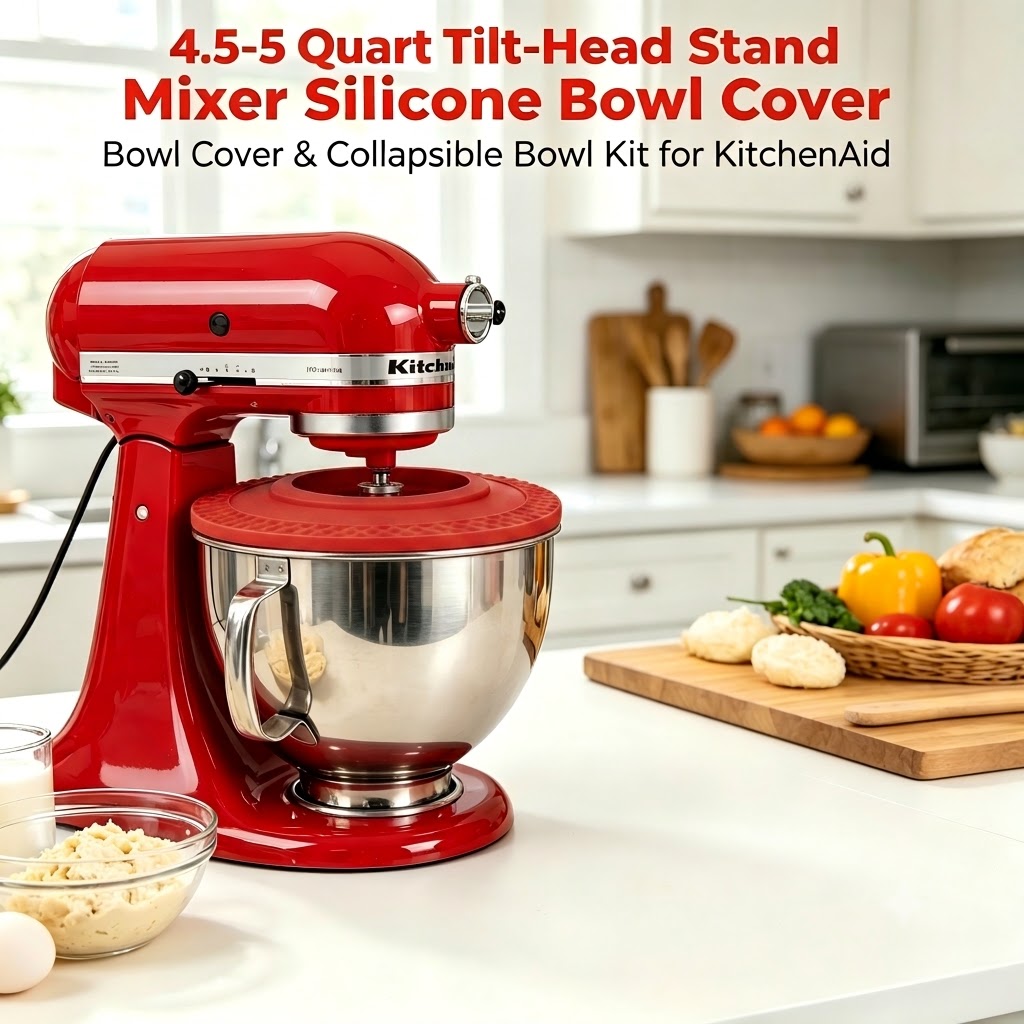4.5–5クォート チルトヘッドスタンドミキサー シリコンボ - Kitchen Aid Baking Lid のレビューと価格