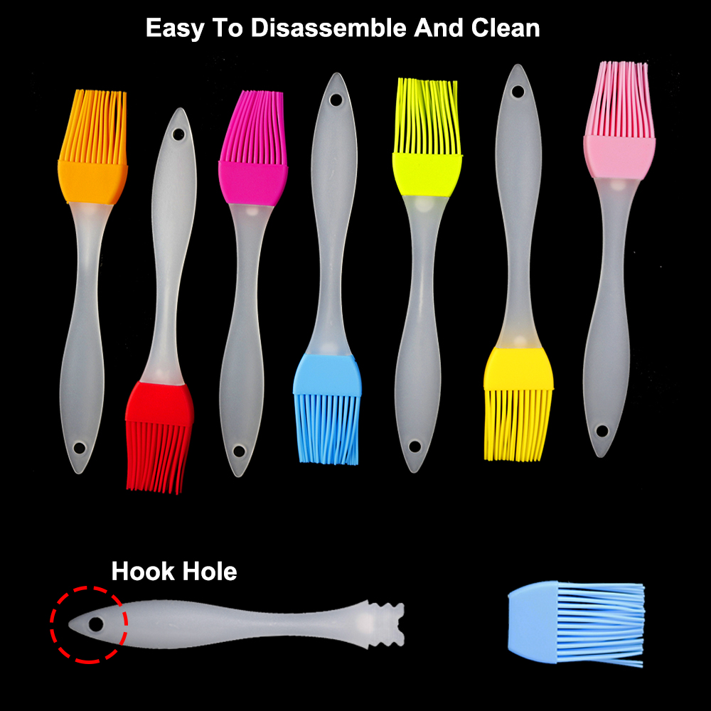 ベーキング用シリコンフードブラシ、7色、白鳥、バーベキュー、 - Kitchen Baking Brush のレビューと価格