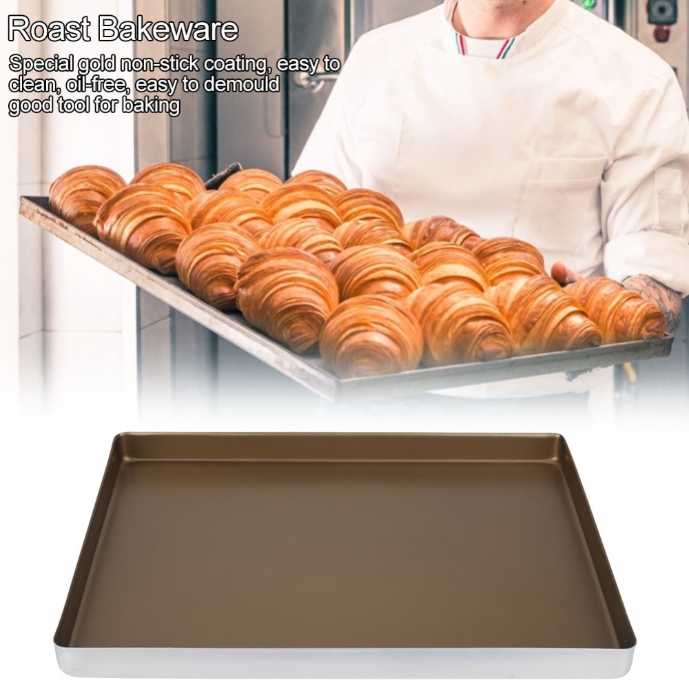 キッチン用アルミ製ベーキングシート、ノンスティック加工、角丸 - Kitchen Baking Corner のレビューと価格