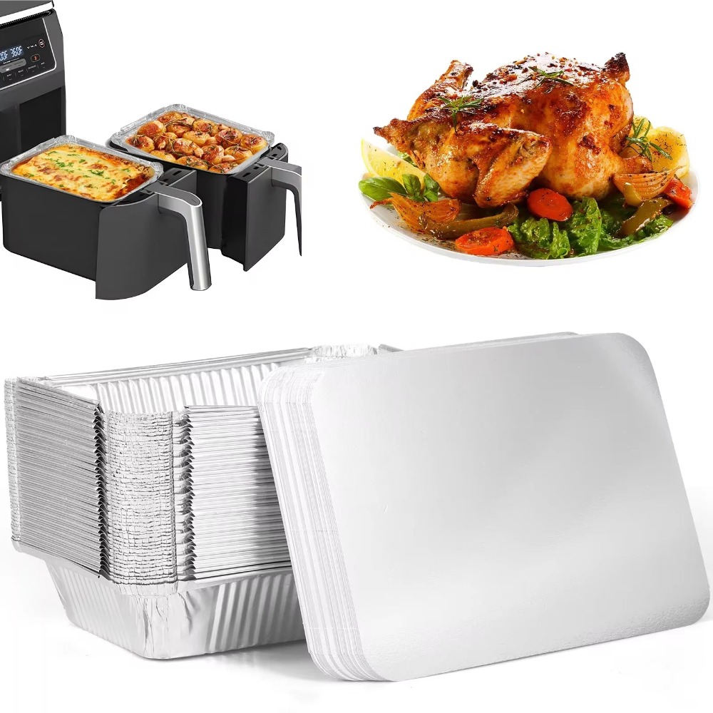10 個使い捨てアルミ箔食品保存容器オーブンベーキングパン調 - Kitchen Baking Tray Storage のレビューと価格