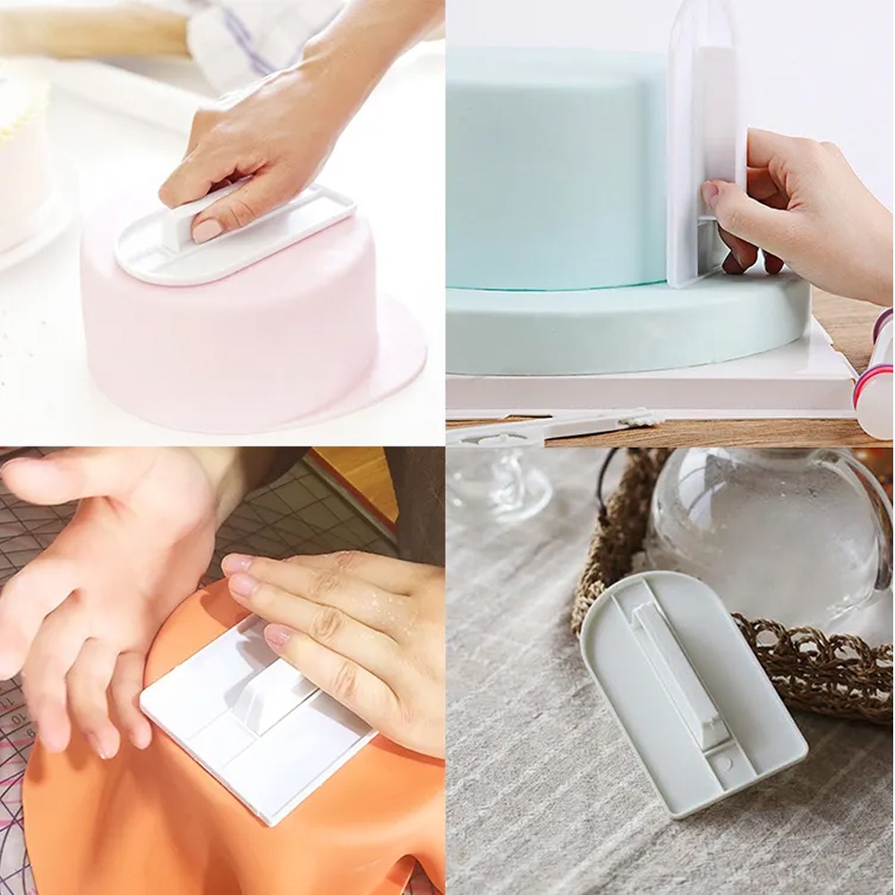 プラスチックケーキスムーサー DIY フォンダンケーキスムー - Kitchen Baking Brush のレビューと価格