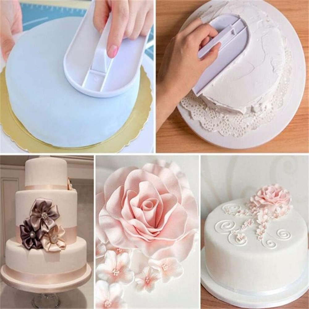プラスチックケーキスムーサー DIY フォンダンケーキスムー - Kitchen Baking Brush のレビューと価格