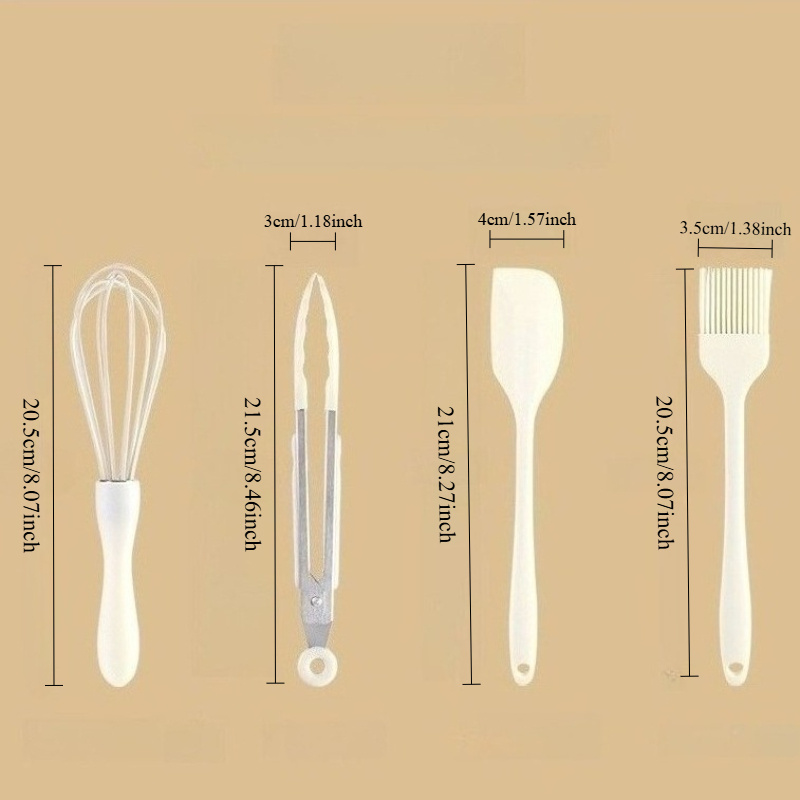 3/4 個ベーキングセット食品グレードのシリコーン耐熱クリー - Kitchen Baking Brush のレビューと価格