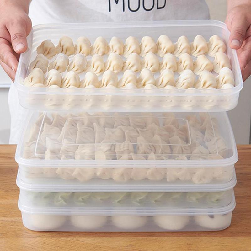 新製品・キッチン収納ボックス 冷蔵庫オーガナイザー 透明食品 - Kitchen Baking Tray Storage のレビューと価格