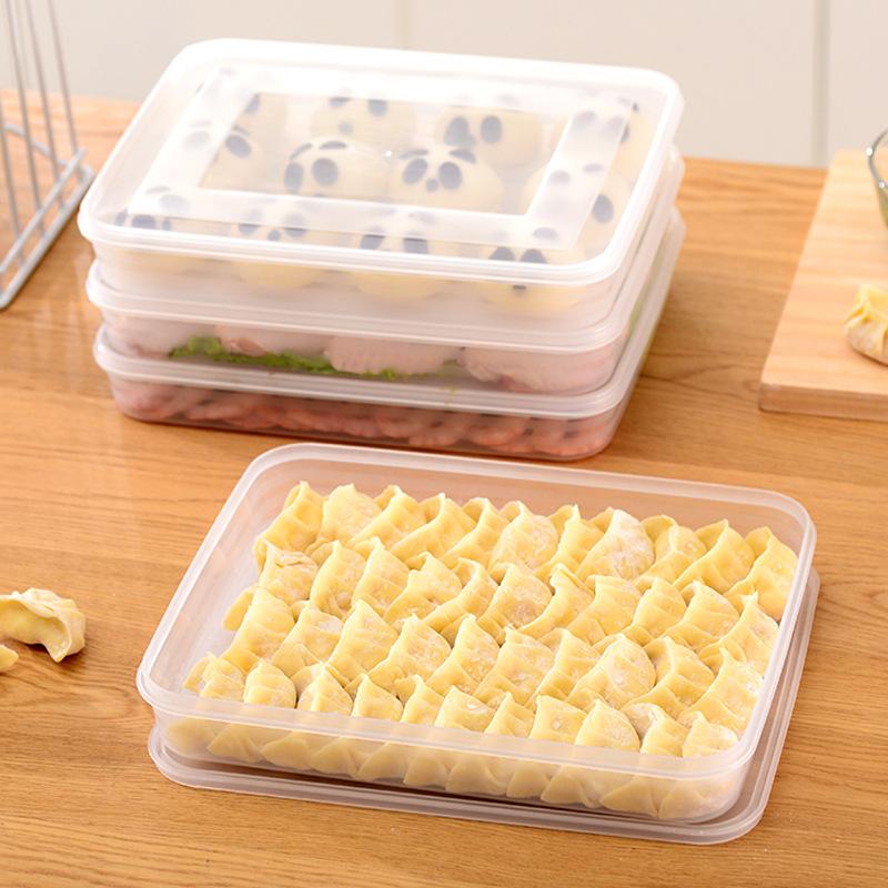 新製品・キッチン収納ボックス 冷蔵庫オーガナイザー 透明食品 - Kitchen Baking Tray Storage のレビューと価格