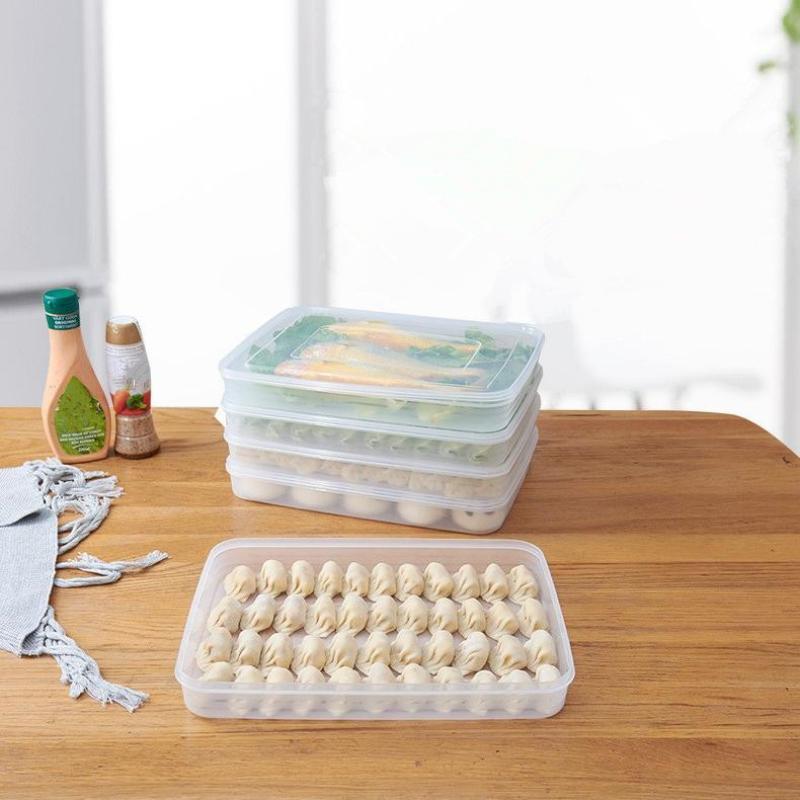 新製品・キッチン収納ボックス 冷蔵庫オーガナイザー 透明食品 - Kitchen Baking Tray Storage のレビューと価格