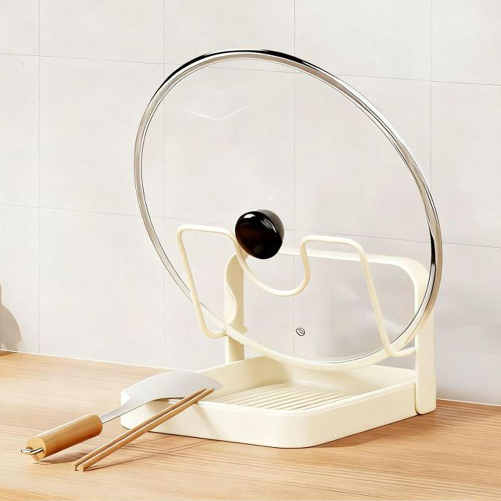 鍋蓋オーガナイザー 滑り止め キッチン収納スタンド 鍋蓋ラッ - Kitchen Baking Pan Organizer のレビューと価格