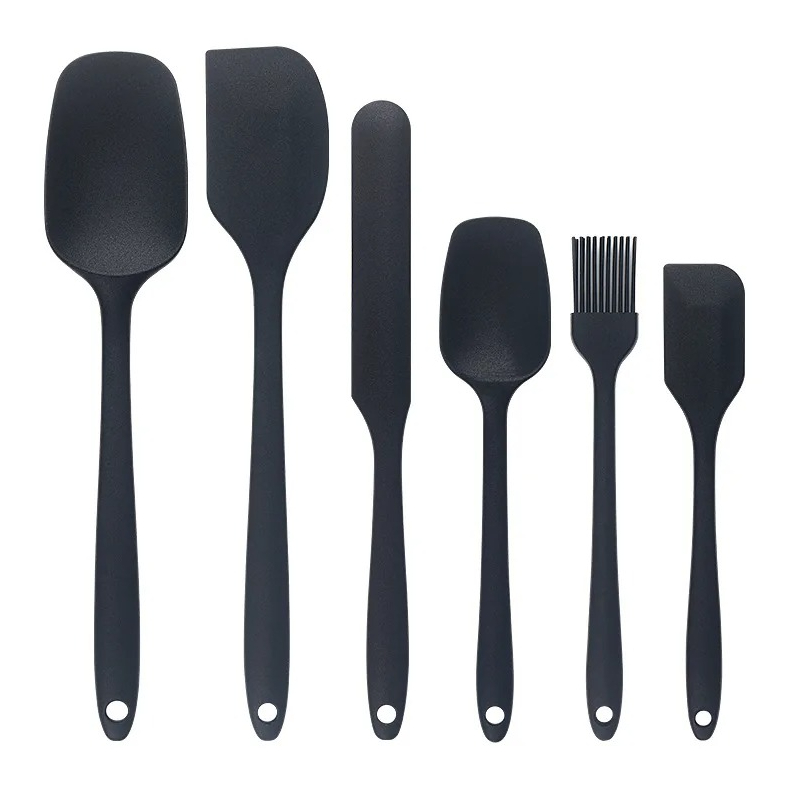 6点のかわいいキッチンツールセット シリコン製スパチュラセッ - Kitchen Baking Brush のレビューと価格