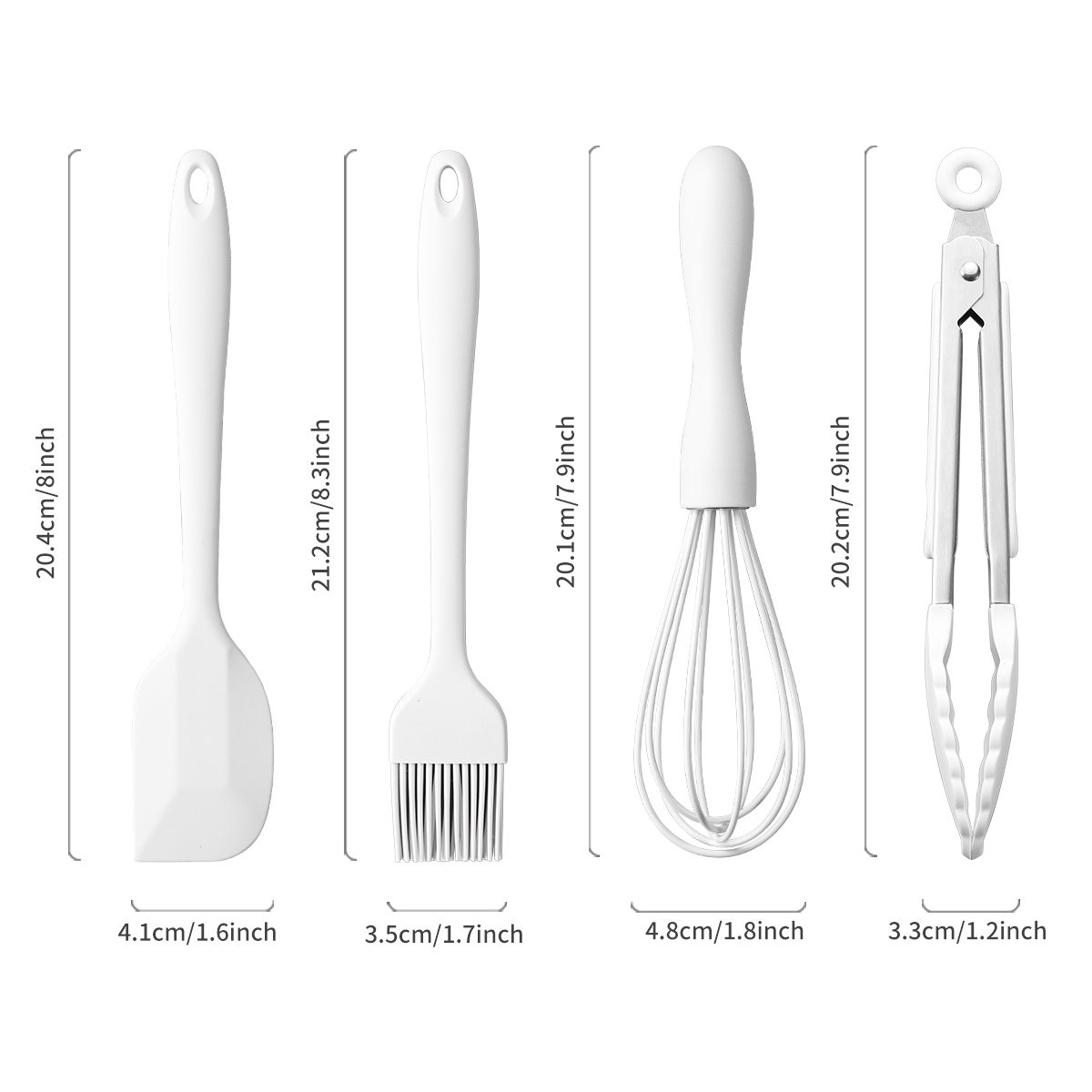 4個セット シリコン製 製菓セット ケーキクリーム スパチュ - Kitchen Baking Brush のレビューと価格