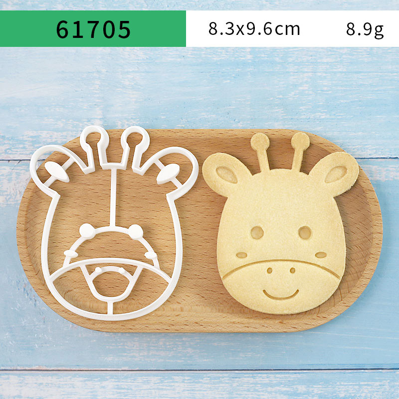 4個入り動物型クッキーカッターセット 3Dキュートなライオン - Kitchen Baking Utensil のレビューと価格