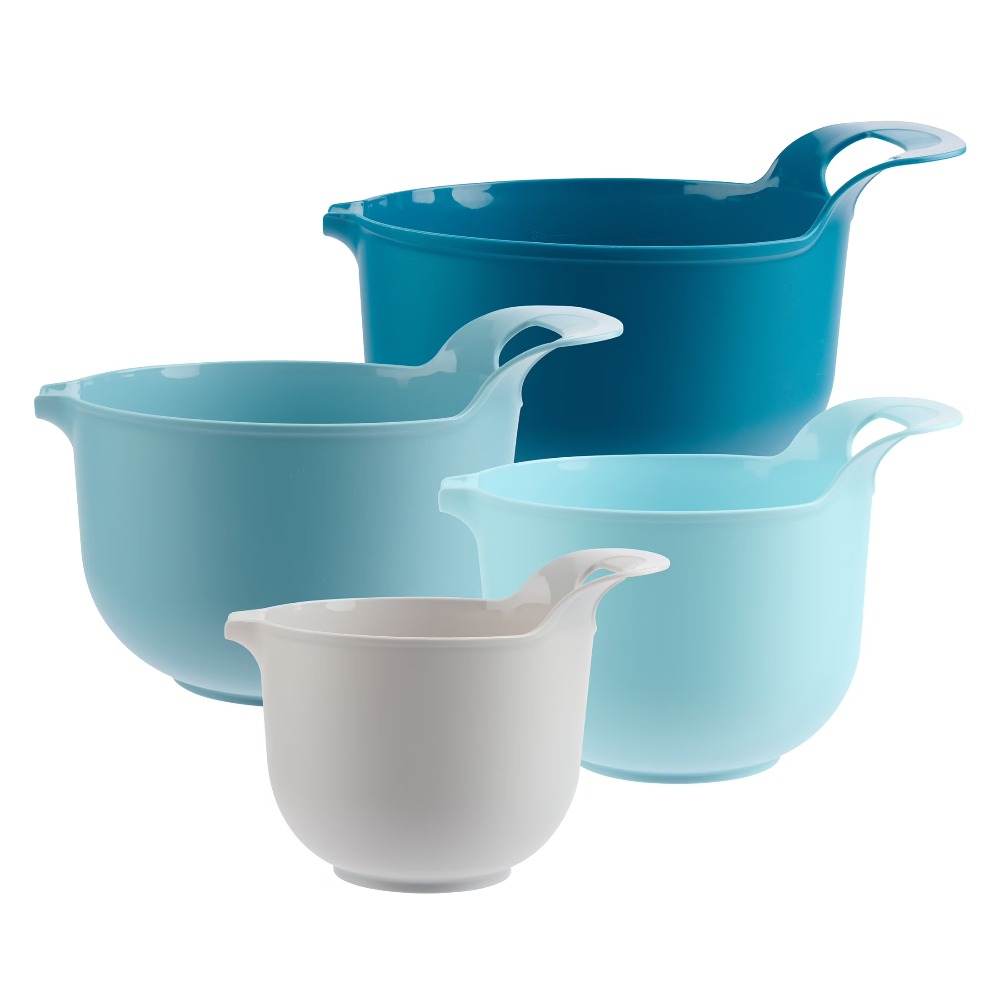ネスティングプラスチック製ミキシングボウル 4個セット 注ぎ - Kitchen Baking Utensil のレビューと価格