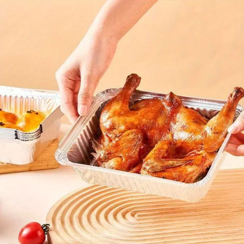 10/20 個使い捨てアルミ箔パン食品保存トレイ厚みのあるベ - Kitchen Baking Pan Storage のレビューと価格