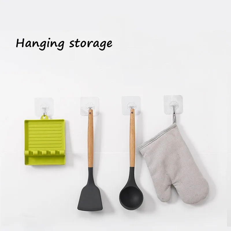 新しいグリーン鍋蓋ラックスタンドプラスチックスプーンホルダー - Kitchen Baking Pan Organizer のレビューと価格