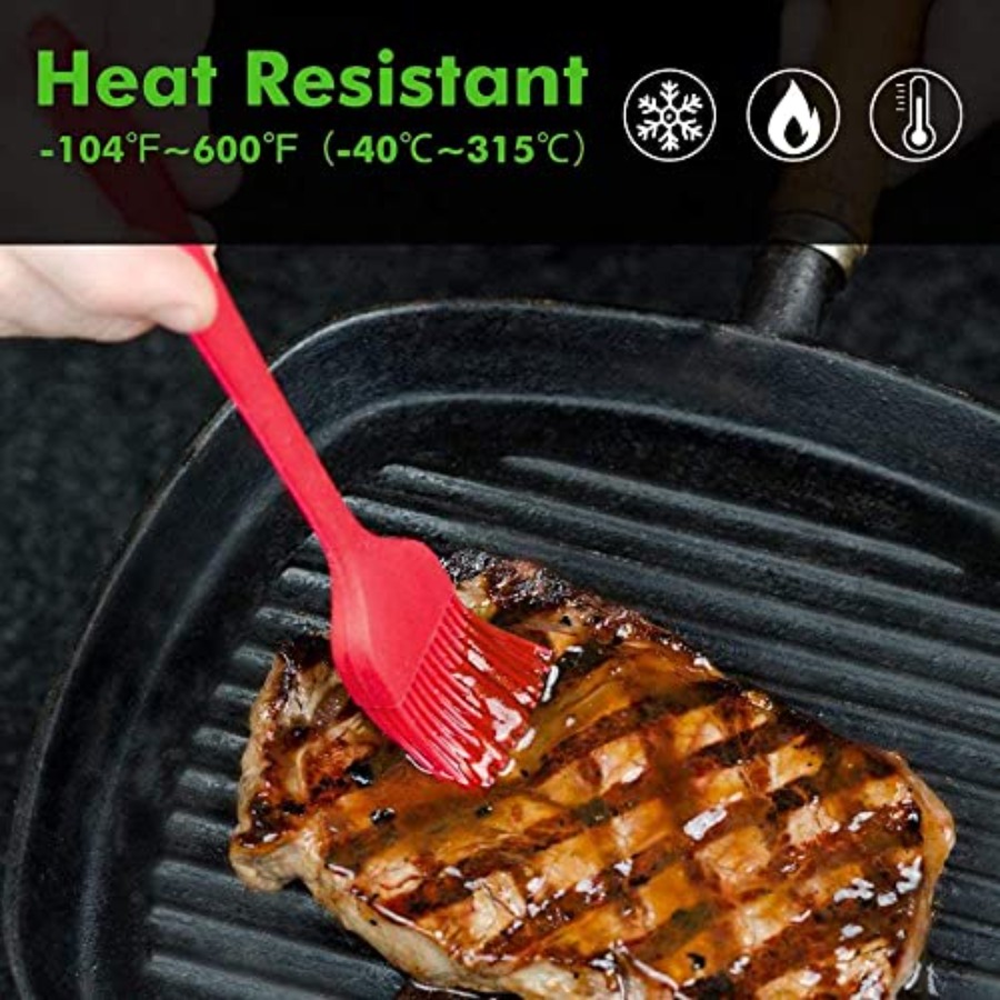 シリコン製ペストリーブラシ - 2本セット 10インチ+8イ - Kitchen Baking Brush のレビューと価格