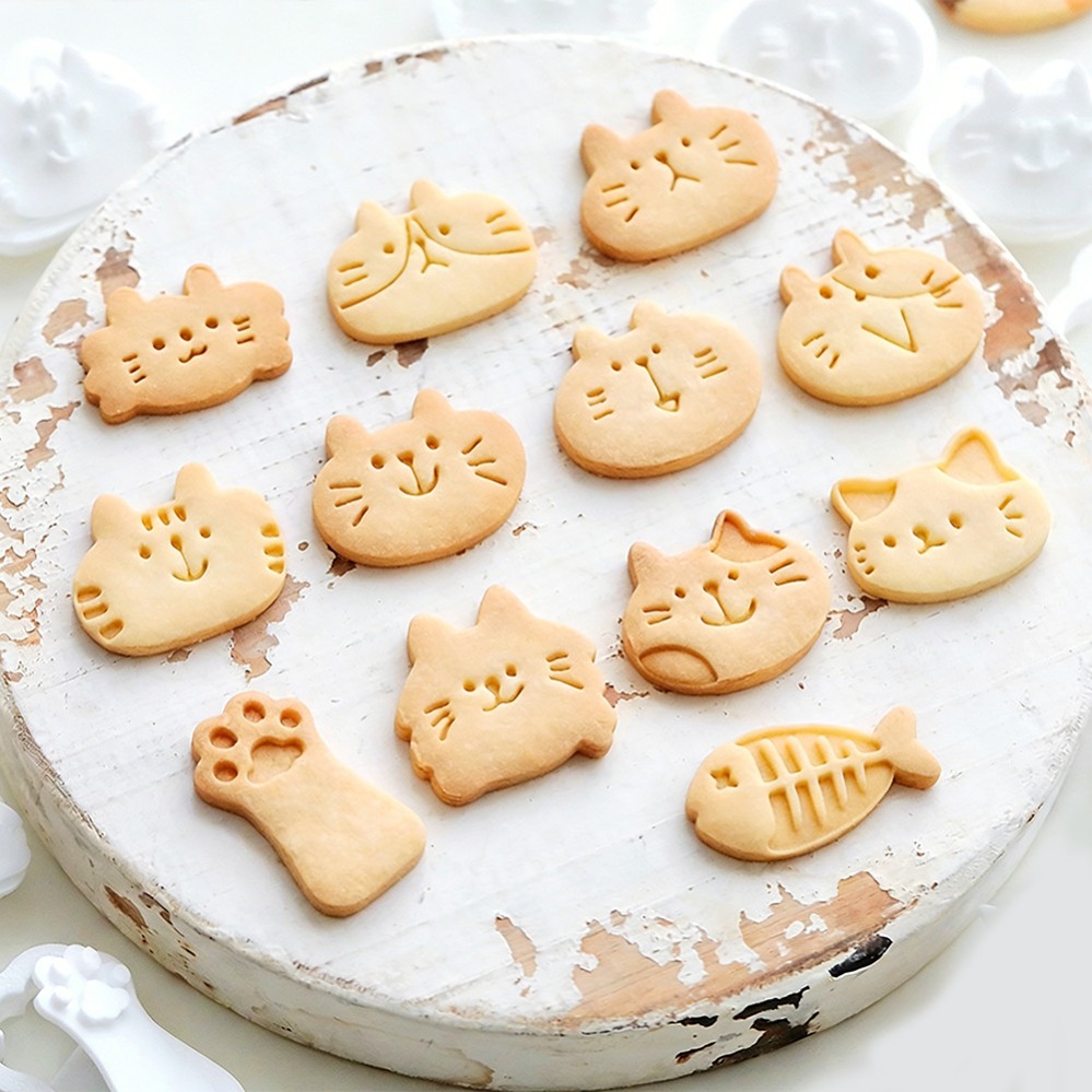 かわいい子猫DIYスタンプクッキーカッター焼き型ベーキングア - Kitchen Baking Utensil のレビューと価格