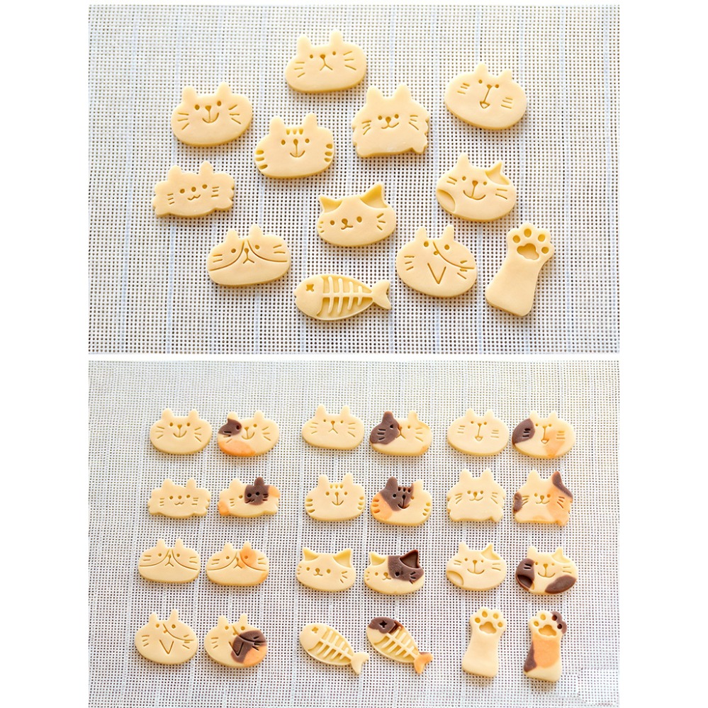 かわいい子猫DIYスタンプクッキーカッター焼き型ベーキングア - Kitchen Baking Utensil のレビューと価格