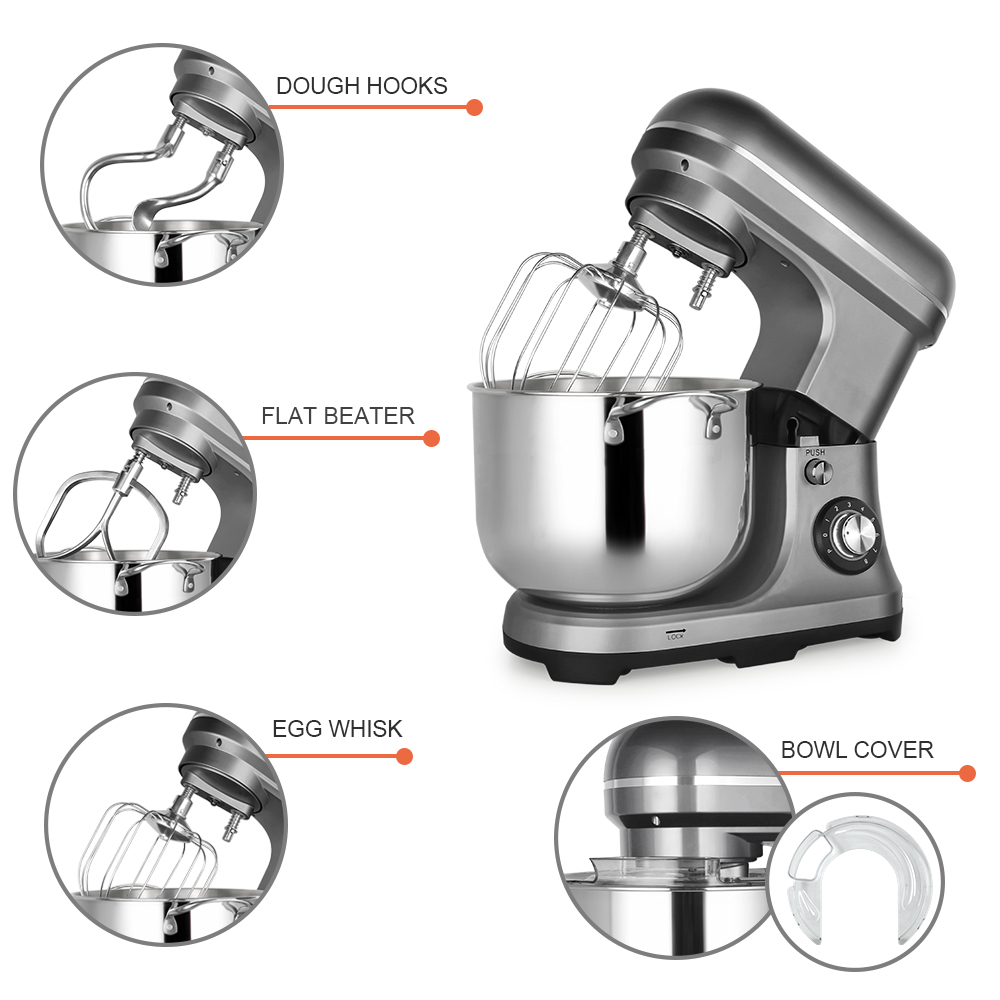 11L 2000W 大型強力電動ミキサー ダブルドウフック付 - Kitchen With Baking Area のレビューと価格